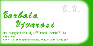 borbala ujvarosi business card